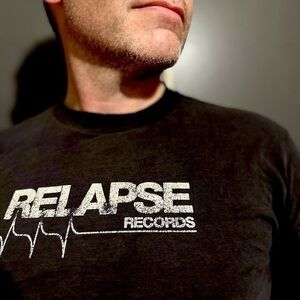 Vintage 1999 Relapse Records T-Shirt Death Doom Metal Paradise Lost Obituary